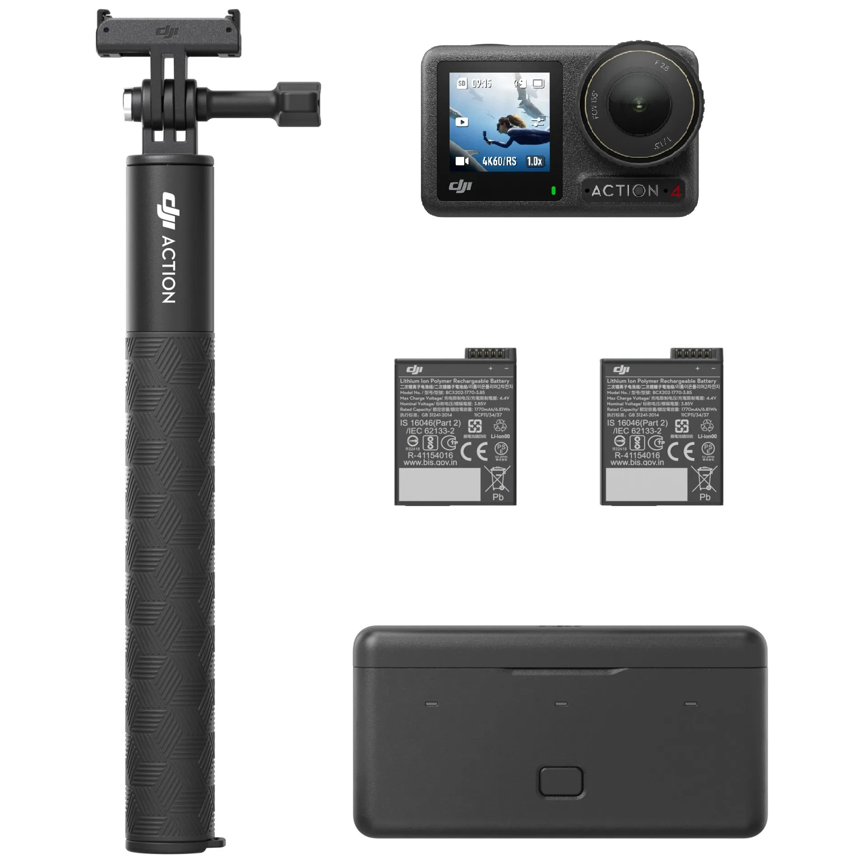 Câmera Osmo Action 4 Adventure Combo DJI - DJI208 - Imagem 6