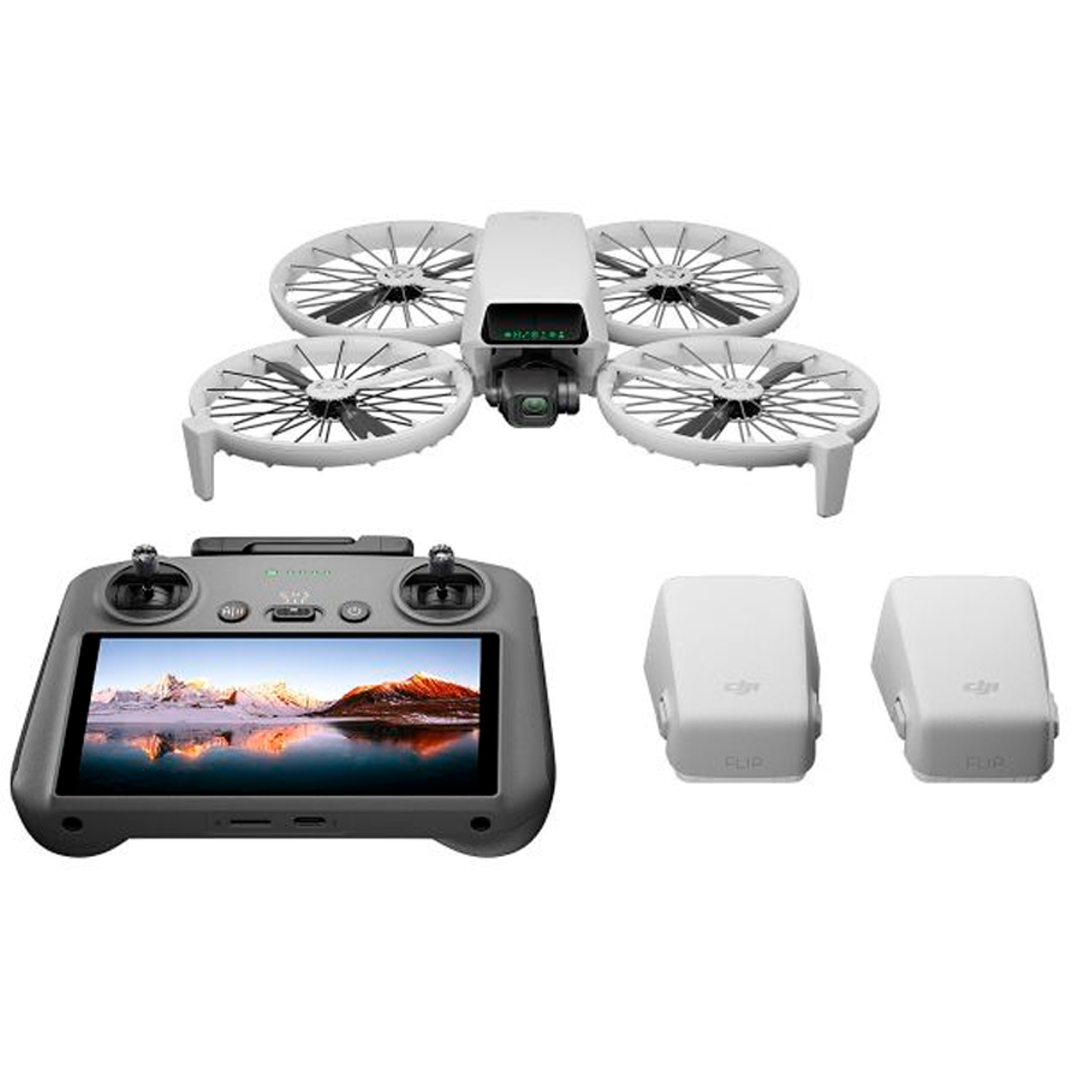 Drone DJI Flip Fly More Combo Controle Remoto RC 2 com Tela