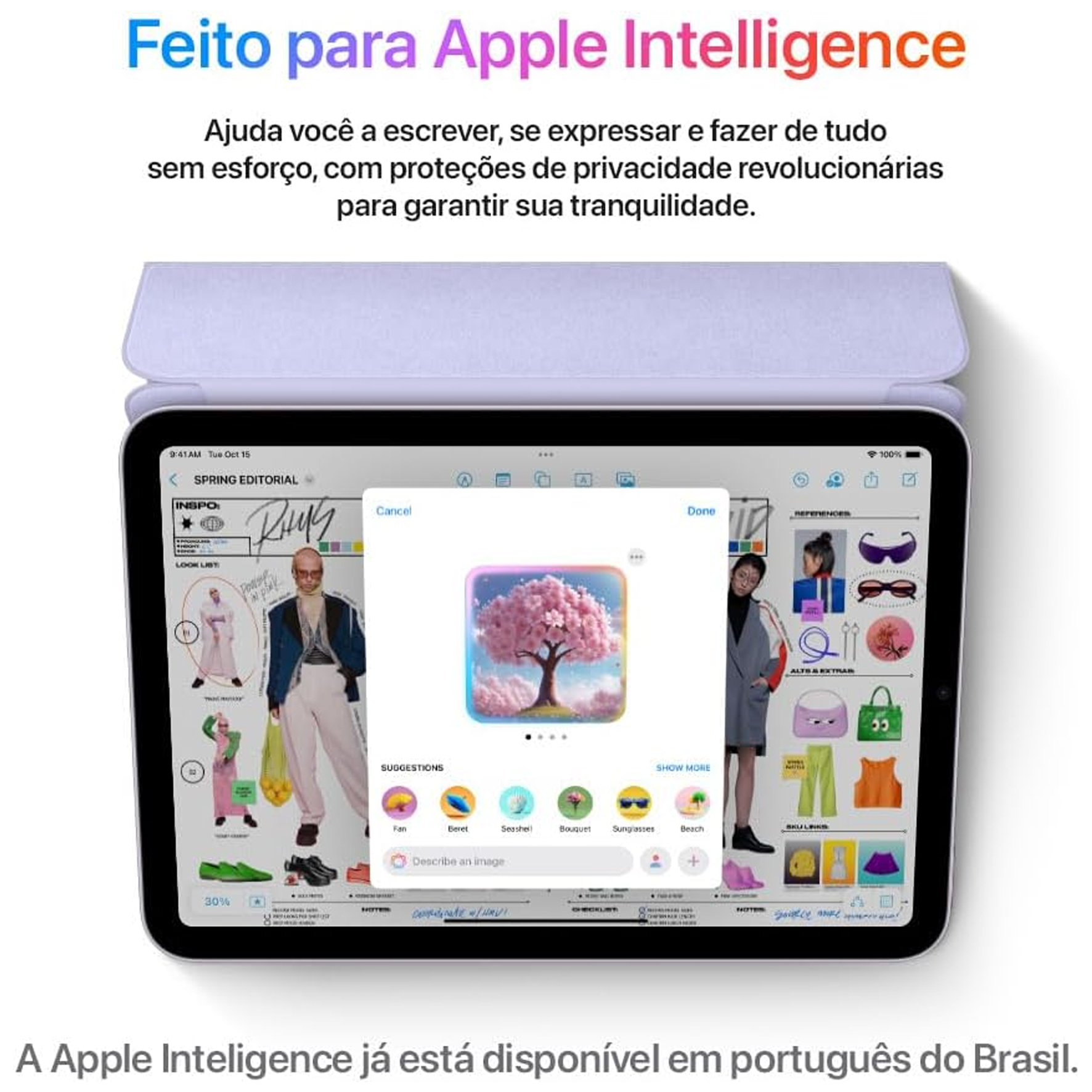 iPad Mini Apple 2024 A17 Pro (Wi-Fi, de 128 GB) - Roxo - Imagem 2