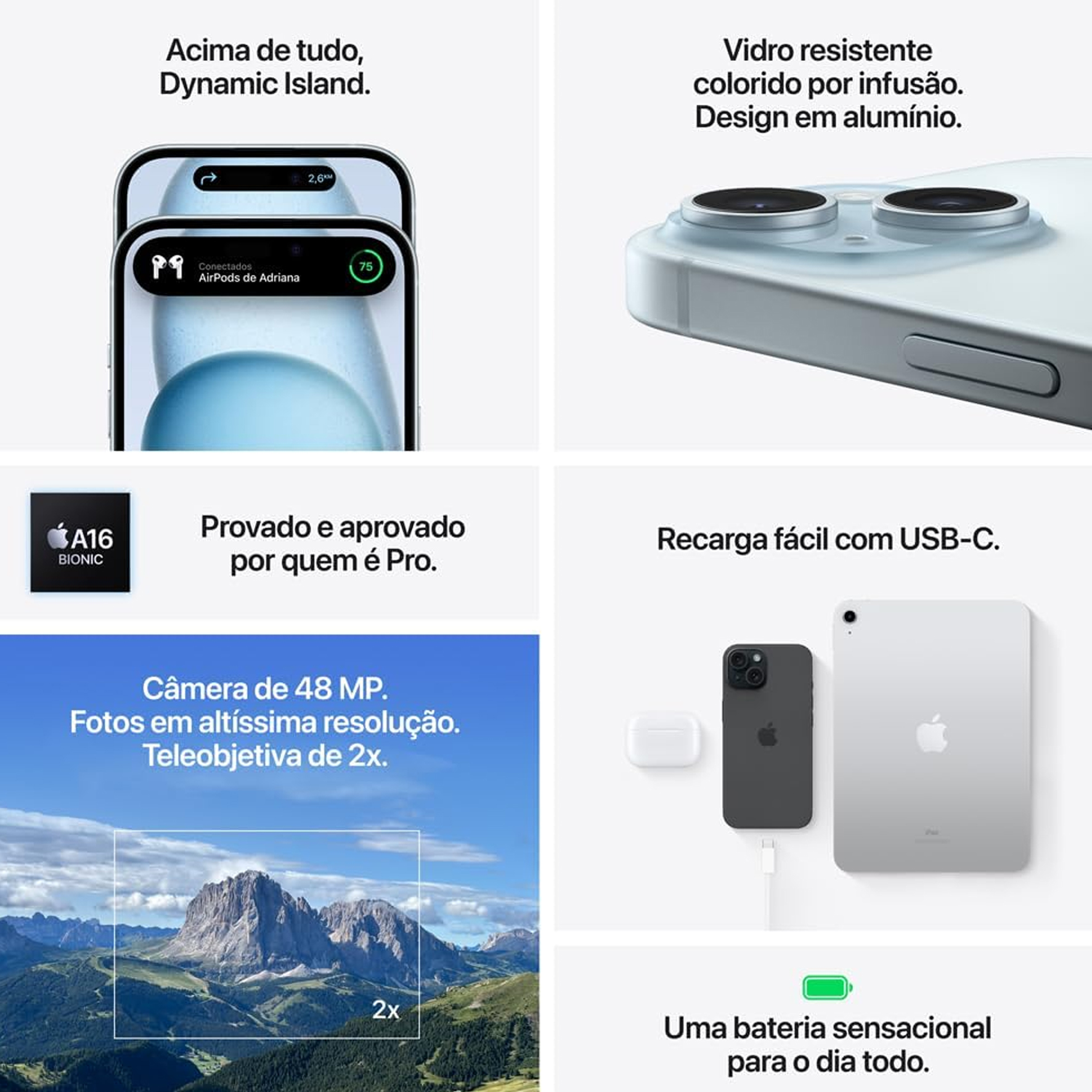 iPhone 15 Plus 128 GB Rosa - Imagem 4