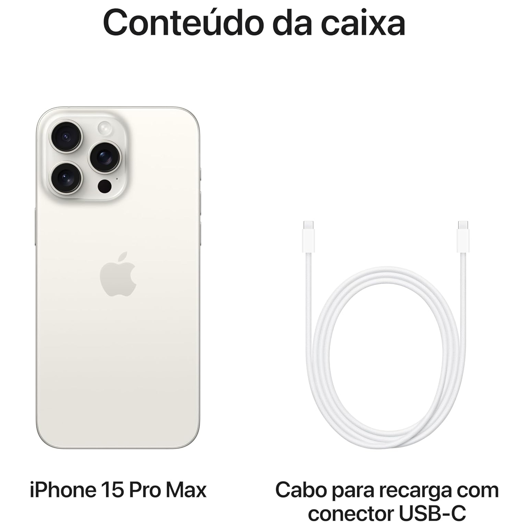 iPhone 15 Pro Max 256GB Titânio Branco - Imagem 5